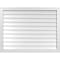 Ekena Millwork Vertical Surface Mount PVC Gable Vnt: Non-Functional, w/2"W x 1-1/2"H, Brickmould Frame, 42"W x 32"H GVPVE42X3202SN - alternate 1
